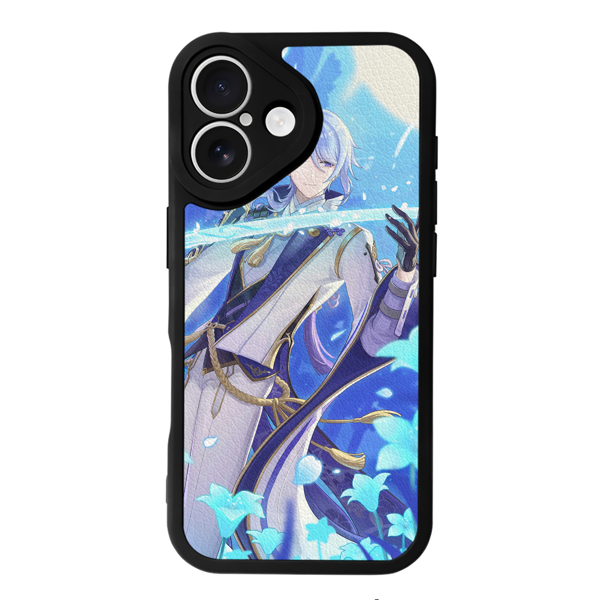 げんし神 genshin 【iPhone 16シリーズ対応】シリコンスマホケース（レザー調） 材質：シリコン